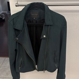 Sanctuary Forest Green Suede Jacket
